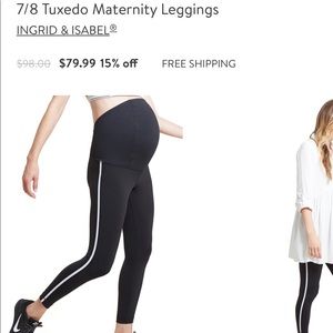 Maternity leggings 7/8 size large